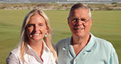 Amy C. Ferguson and her dad